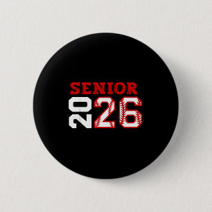 Badge Rond 5 Cm Classe de seniors de nuit 2026 seniors de baseball