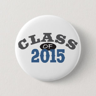 Badge Rond 5 Cm Classe du bleu 2015