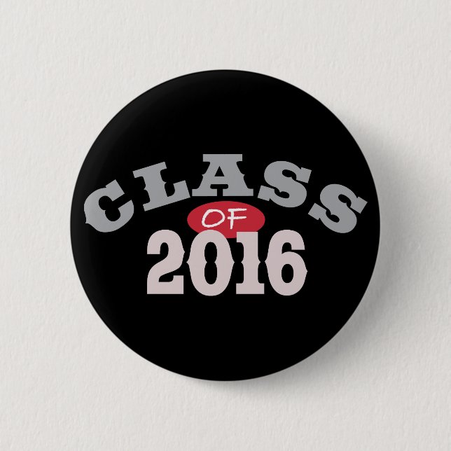 Badge Rond 5 Cm Classe du rouge 2016 (Devant)
