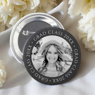 Badge Rond 5 Cm Classe Grad de 20XX Simple moderne photo personnal