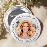 Badge Rond 5 Cm Classe Grad de 20XX Simple moderne photo personnal<br><div class="desc">Ce design simple et moderne est composé de typographie serif et d'ajouter une photo personnalisée.</div>