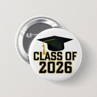 Badge Rond 5 Cm Classe Letterman de 2026 Graduation