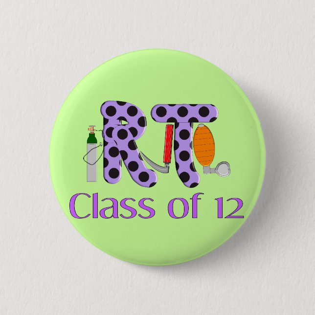 Badge Rond 5 Cm Classe respiratoire de thérapie de 2012 (Devant)