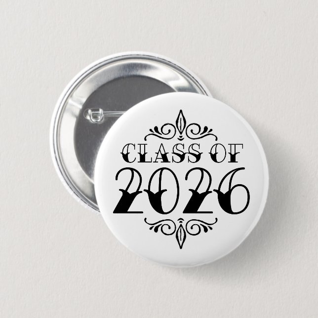 Badge Rond 5 Cm Classe Tat de 2026 Graduation (Devant & derrière)