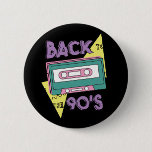Badge Rond 5 Cm Classic Cassette From 90s Nostalgia