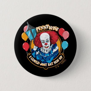 Badge Rond 5 Cm Classic Pennywise - Je Pourrais Juste Vous Manger 