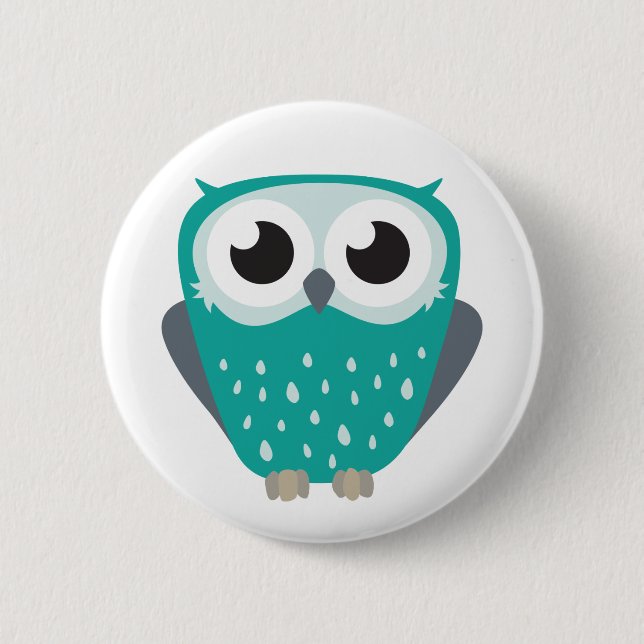 Badge Rond 5 Cm Claude le petit hibou (Devant)
