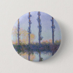 Badge Rond 5 Cm Claude Monet Les Quatre Arbres