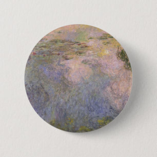 Badge Rond 5 Cm Claude Monet   l'étang de nénuphar