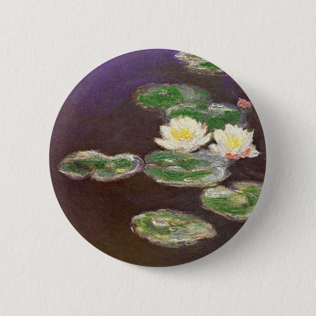 Badge Rond 5 Cm Claude Monet - nénuphars (Devant)