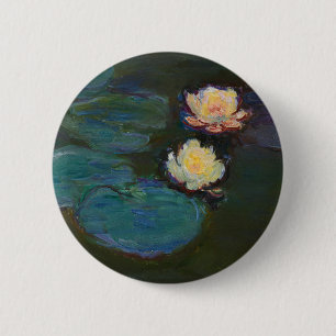 Badge Rond 5 Cm Claude Monet Nymphéas Art Impressionniste à l'Huil