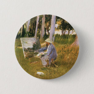 Badge Rond 5 Cm Claude Monet Painting, Edge of a Wood par Sargent