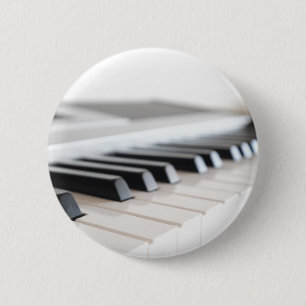 Badge Rond 5 Cm Clavier de piano de Digitals