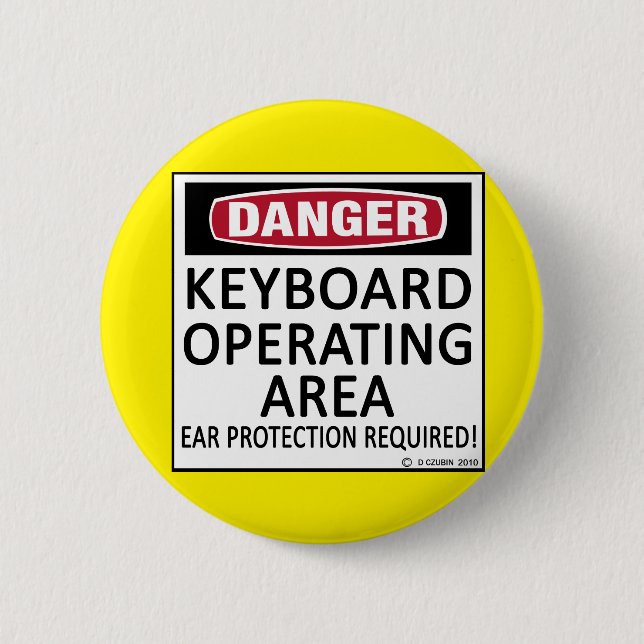 Badge Rond 5 Cm Clavier de zone de fonctionnement (Devant)