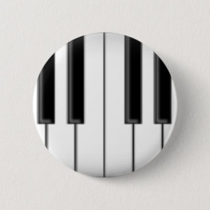 Badge Rond 5 Cm Clavier / Touches de piano :