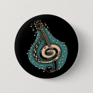 Badge Rond 5 Cm Clef basse