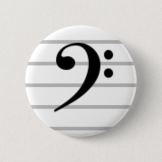 Badge Rond 5 Cm Clef basse