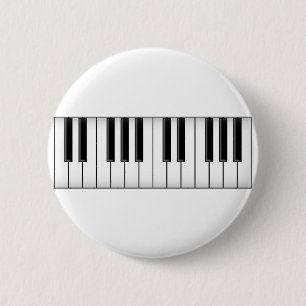 Badge Rond 5 Cm Clés de clavier/piano :