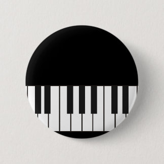 Badge Rond 5 Cm Clés de piano
