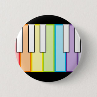 Badge Rond 5 Cm clés de piano