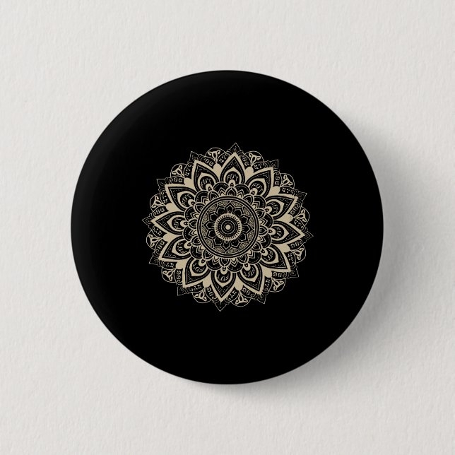 Badge Rond 5 Cm Clic Mandala Style 86 47 Subtle Anti Trump Resist (Devant)