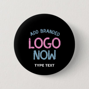 BADGE ROND 5 CM CLIENT SIMPLE CONTEMPORAIN PROPRE NOIR MODE