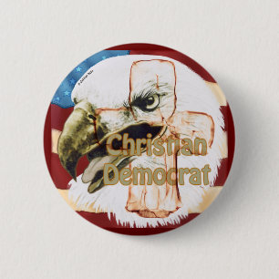 Badge Rond 5 Cm Clin ronde démocrate-chrétien