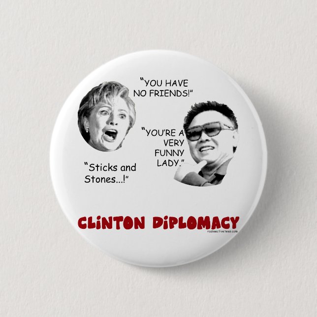 Badge Rond 5 Cm clintondiplomacy2 (Devant)