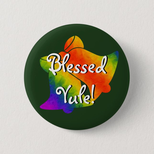 Badge Rond 5 Cm Cloches Trippy (Devant)