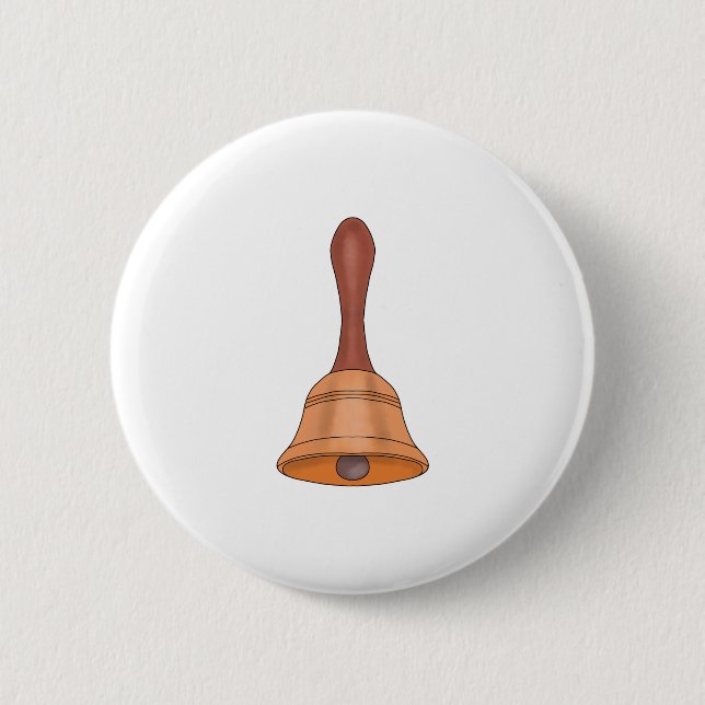 Badge Rond 5 Cm Clochette adorable (Devant)