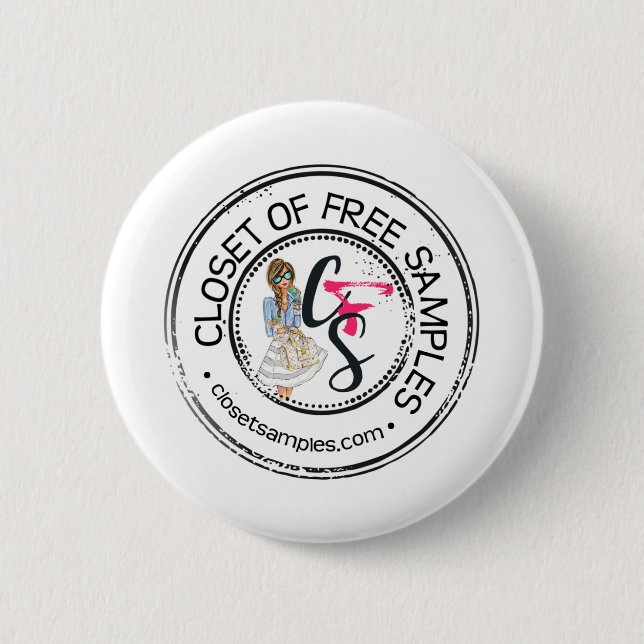 Badge Rond 5 Cm Closet d'échantillons gratuits (Devant)