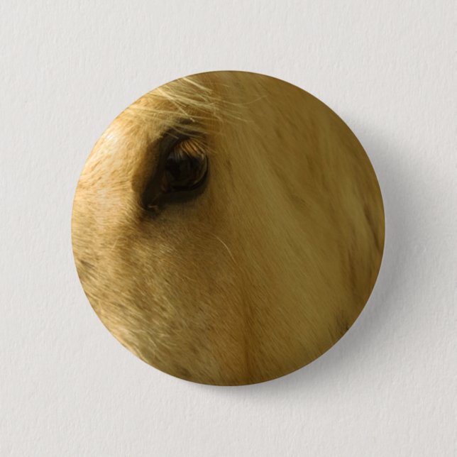 Badge Rond 5 Cm Closeuse du cheval blanc (Devant)