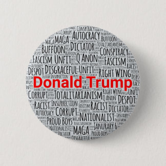 Badge Rond 5 Cm Cloud anti-Trump