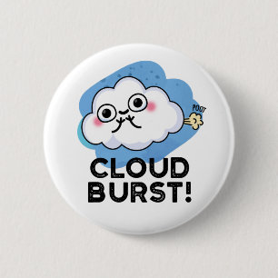 Badge Rond 5 Cm Cloud Burny Funny Cloud Fart Pun