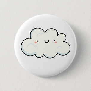 Badge Rond 5 Cm Cloud Cute Kawaii
