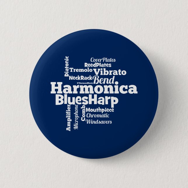 Badge Rond 5 Cm Cloud Harmonica Word (Devant)