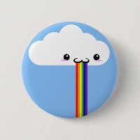 Cloud Puking Rainbow Pin
