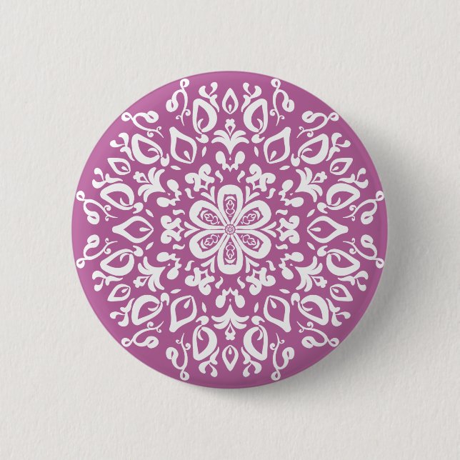Badge Rond 5 Cm Clover Mandala (Devant)