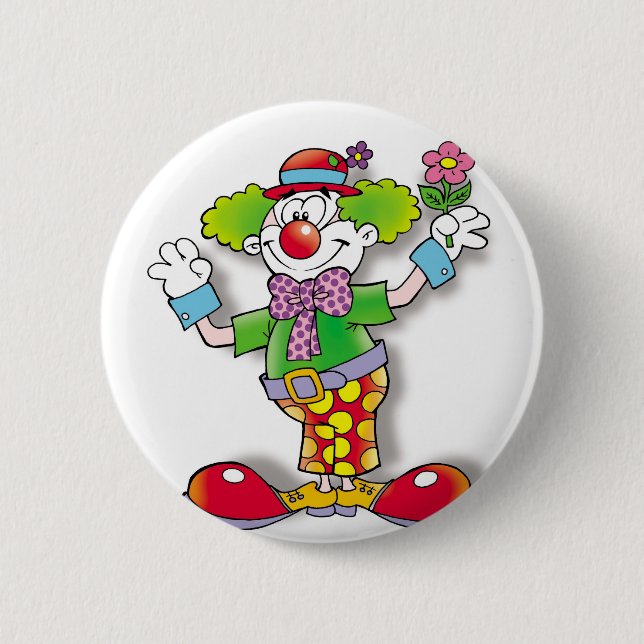 Badge Rond 5 Cm Clown (Devant)