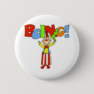 Badge Rond 5 Cm Clown Boing