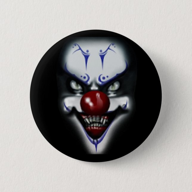 Badge Rond 5 Cm Clown effrayant (Devant)