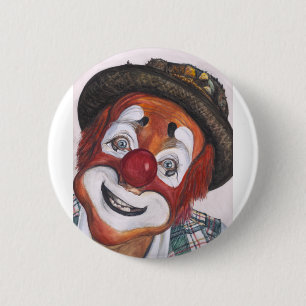Badge Rond 5 Cm Clown Jonathan Freddies