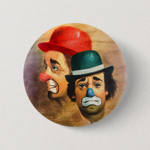 Badge Rond 5 Cm Clowns