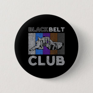 Badge Rond 5 Cm Club Ceinture Noire Vintage BJJ Jiu Jitsu Brésilie