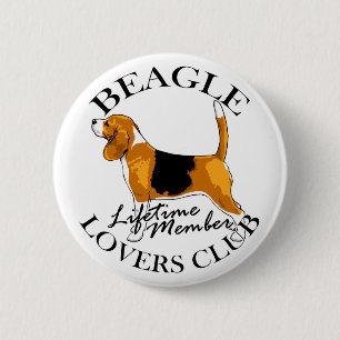 Badge Rond 5 Cm Club d'amants de beagle