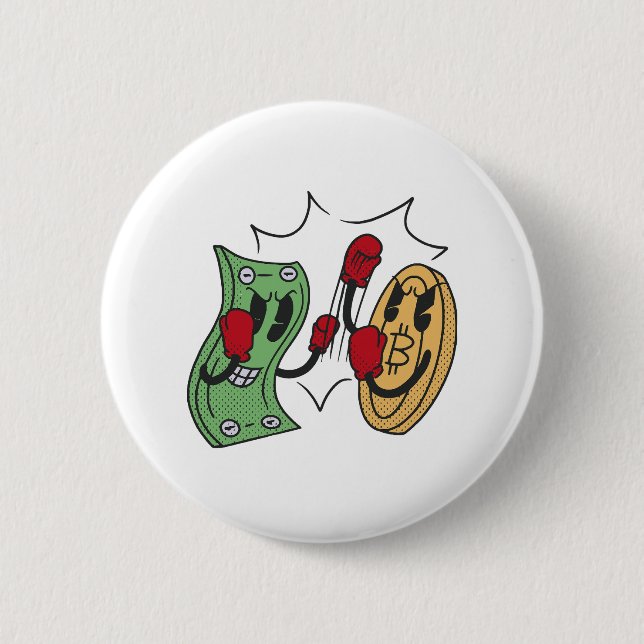 Badge Rond 5 Cm Club de combat Crypto (Devant)