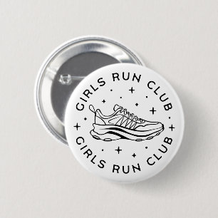 Badge Rond 5 Cm Club de course pour filles