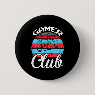 Badge Rond 5 Cm Club de Joueurs Citations Drôles de Jeux Cadeau Po