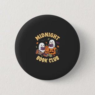 Badge Rond 5 Cm Club de lecture de fantômes de livre d'Halloween C