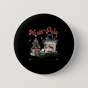 Badge Rond 5 Cm Club de lecture de North Le Amoureux des livres Bi